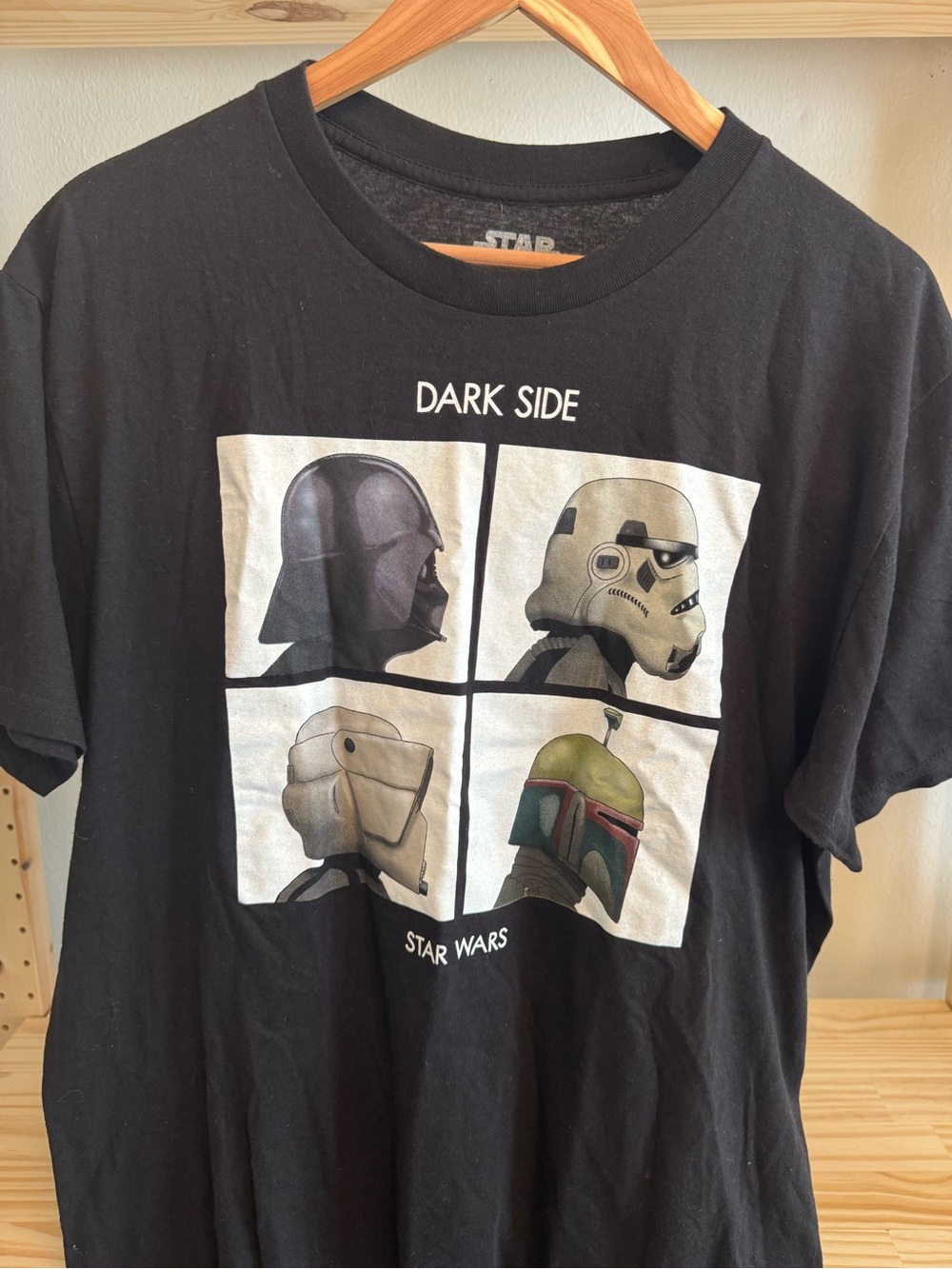 Black Men’s 'Dark Side' Helmets Graphic Tee